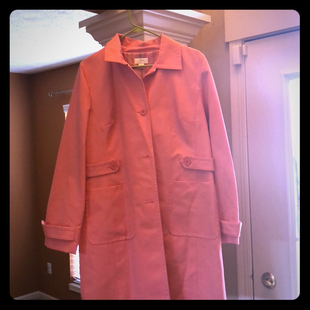 Loft Pink Trench Coat
